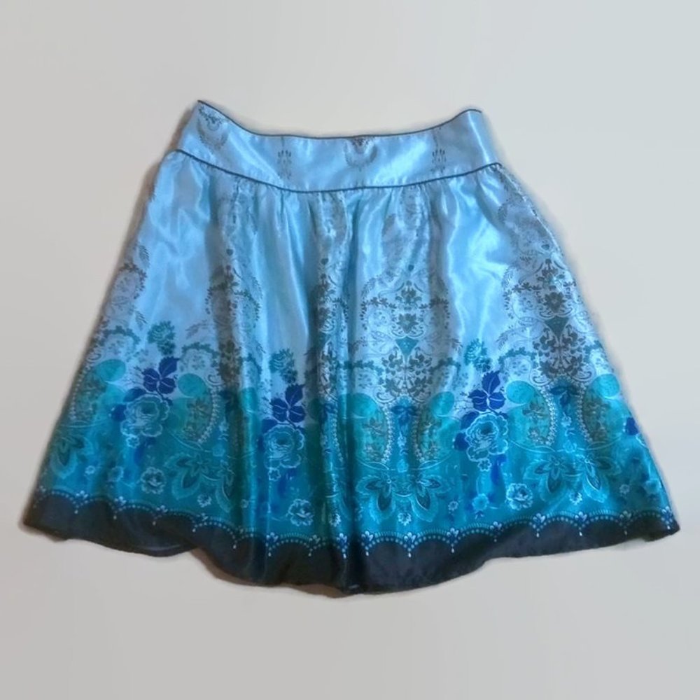 Forever Twenty One Floral Skater Skirt Large